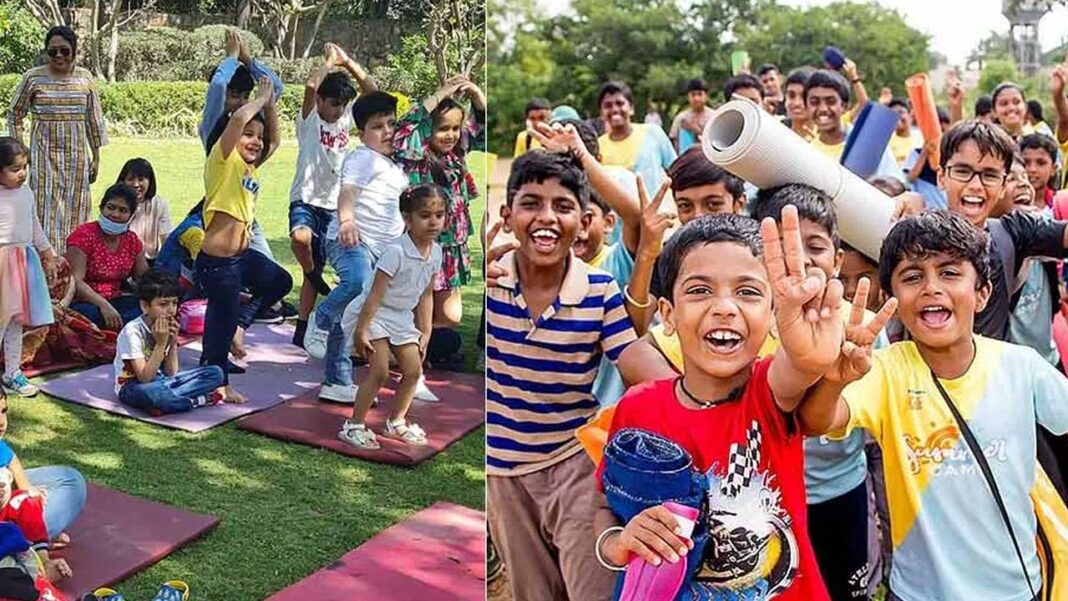 Yoga Association Summer camp | యోగా అసోసియేషన్​ ఆధ్వర్యంలో సమ్మర్​ క్యాంప్​